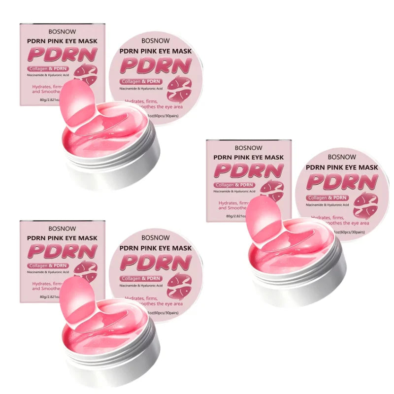 Jelieora Venture Pn Pink Eye Patches, 60-piece set of hydrating gel eye pads for deep moisture and cooling skin around the eyes.