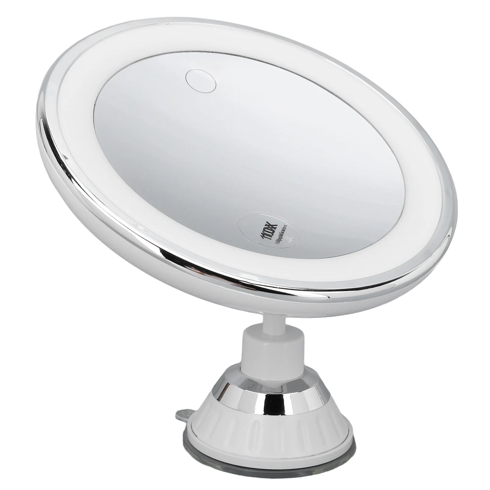 10x Magnifying Makeup Mirror with LED Lights & Suction Cup