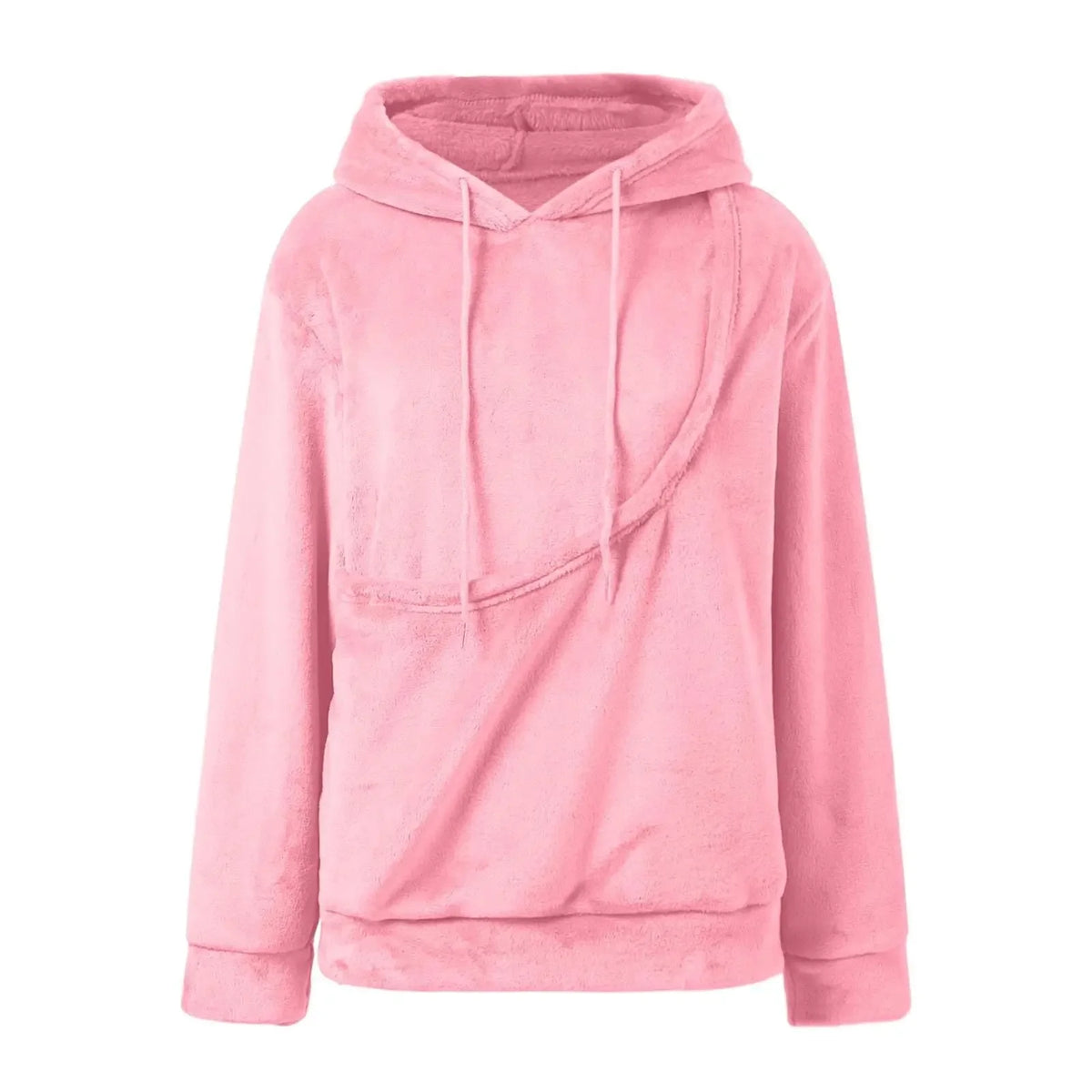 Unisex Pet Carrier Hoodie by Jelieora Venture featuring a cozy hoodie with a built-in pet carrier pocket for comfortable carrying.
