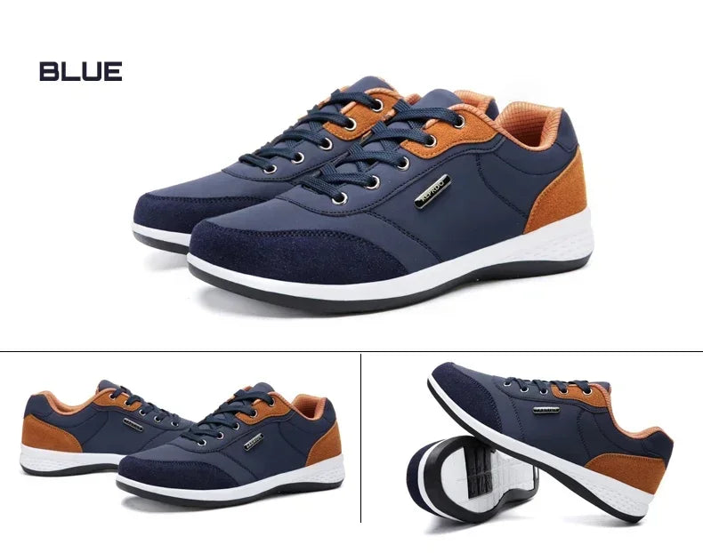 Men's waterproof trainers by Jelieora Venture featuring durable waterproof material and sporty design for outdoor activities.