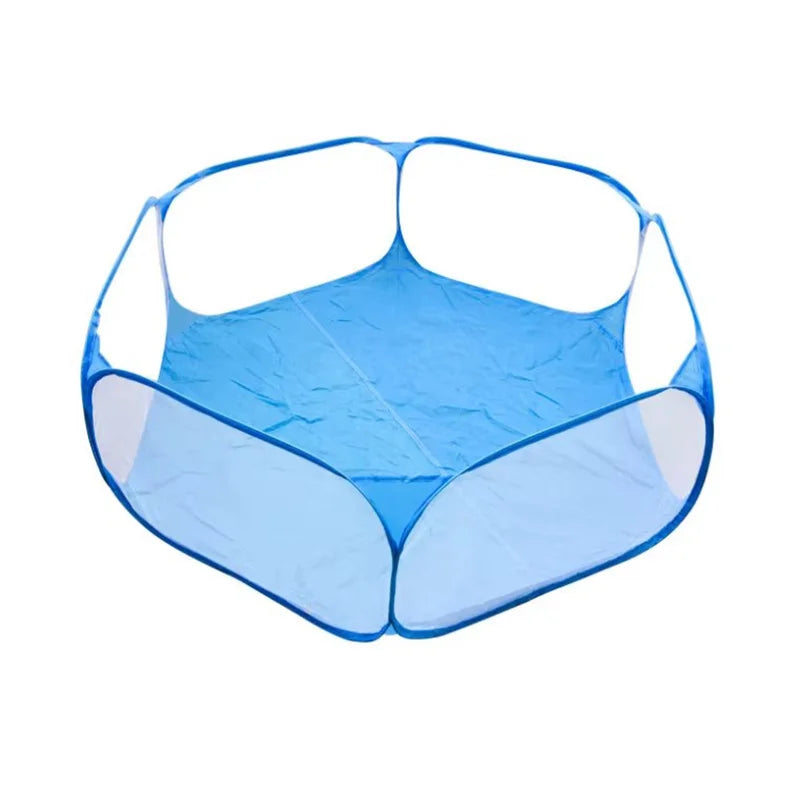 Portable Transparent Foldable Pet Playpen Tent Small Animal Cage Indoor Outdoor Kennel For Puppy Cat Hamster Rabbit Guinea Pig - Jelieora Venture