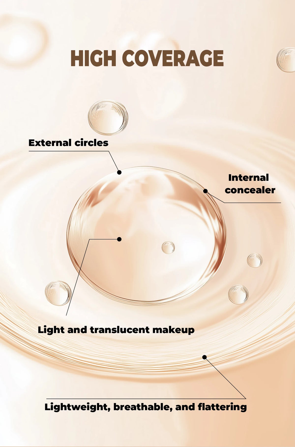 Jelieora Venture full coverage concealer and contour cream in a makeup compact, with a smooth, blendable texture.
