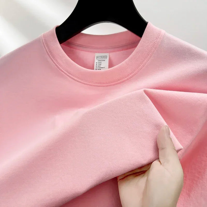 Men's 100% cotton round neck T-shirt from Jelieora Venture, showcasing breathable fabric and classic fit on a plain background.