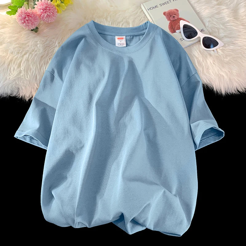 Men's solid basic hip hop cotton T-shirt by Jelieora Venture, available in multiple colors and sizes S to 5XL.