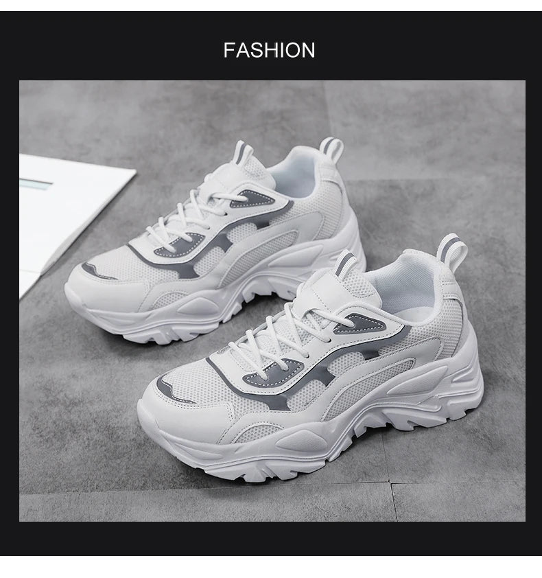 Women's Jelieora Venture vulcanized platform chunky sneakers with thick soles and stylish design, perfect for casual wear.