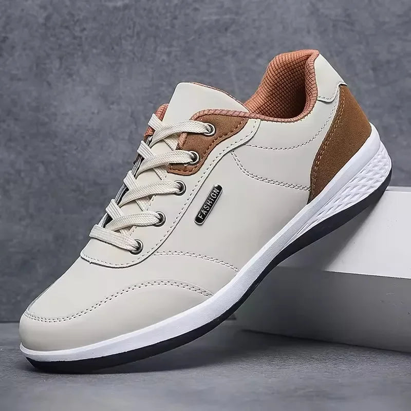 Men's waterproof trainers by Jelieora Venture featuring breathable material and sturdy soles, ideal for wet weather conditions.