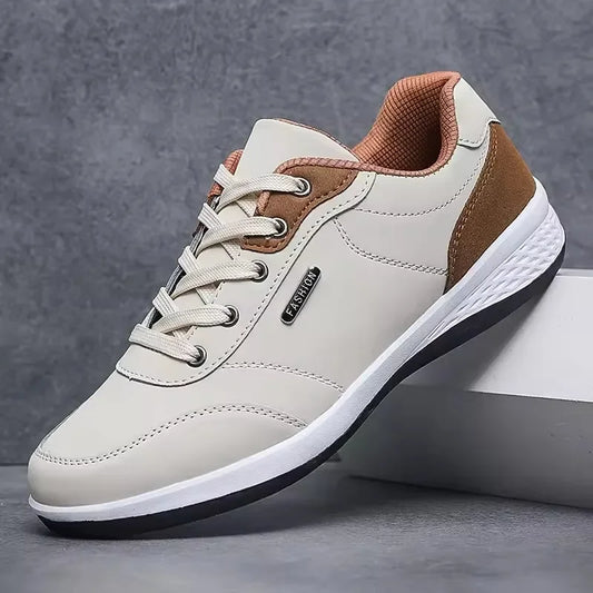 Men's waterproof trainers by Jelieora Venture featuring breathable material and sturdy soles, ideal for wet weather conditions.