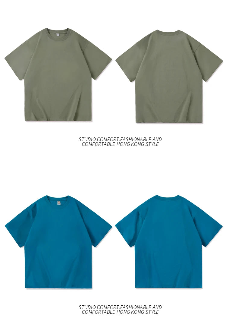 Men's solid basic hip hop cotton T-shirt by Jelieora Venture in black, showing the front view with a crew neckline and short sleeves.