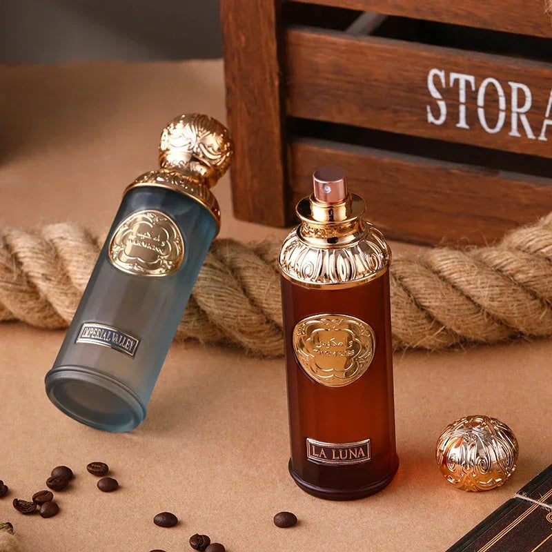Jelieora Venture unisex Arabic perfume spray with woody fragrance, showcasing a sleek bottle and elegant design.