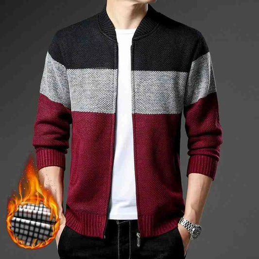 men's knitted cardigan jumper