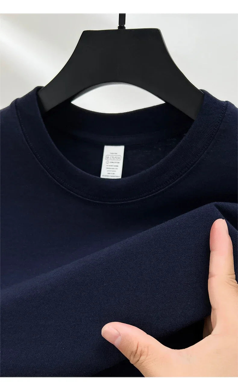 Men's 100% cotton round neck T-shirt by Jelieora Venture, featuring a breathable and comfortable everyday tee in a classic design.
