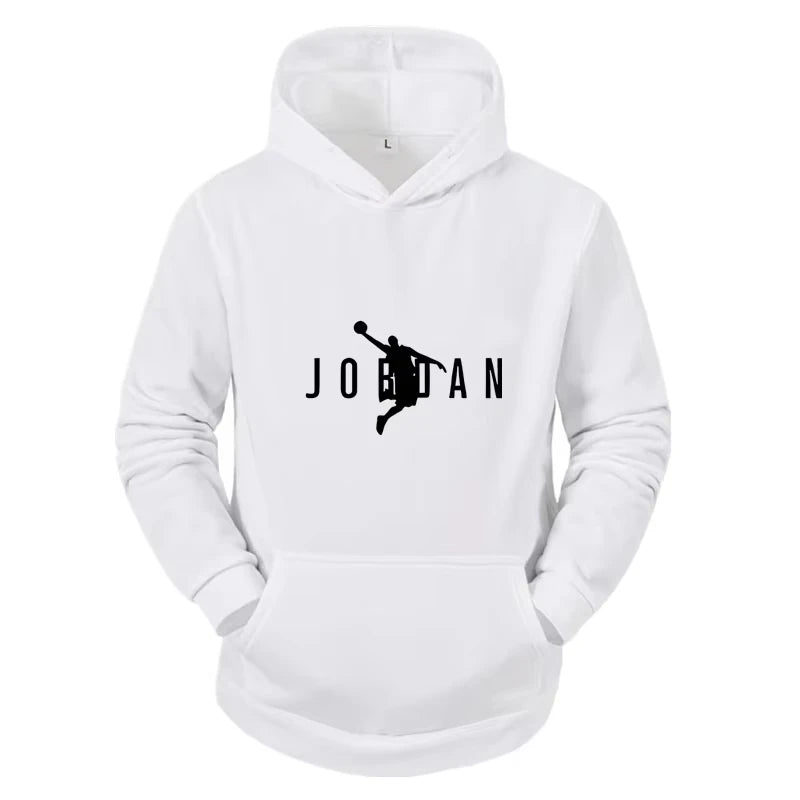 Men's slim fit sports hoodie by Jelieora Venture, shown in dark gray with a front kangaroo pocket and athletic fit.
