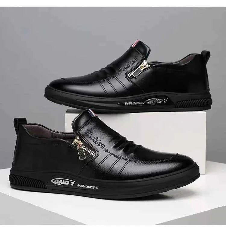Men's Casual Leather Loafers | Slip-On Moccasins Business Shoes