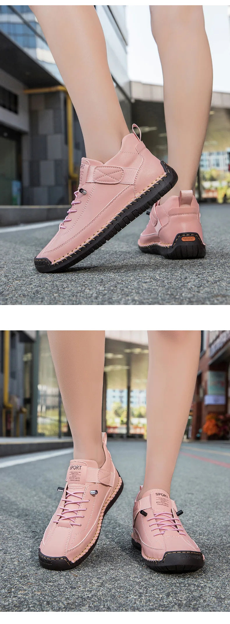 Unisex retro slip-on loafers made of PU leather by Jelieora Venture, showcasing classic style and comfortable footwear design.