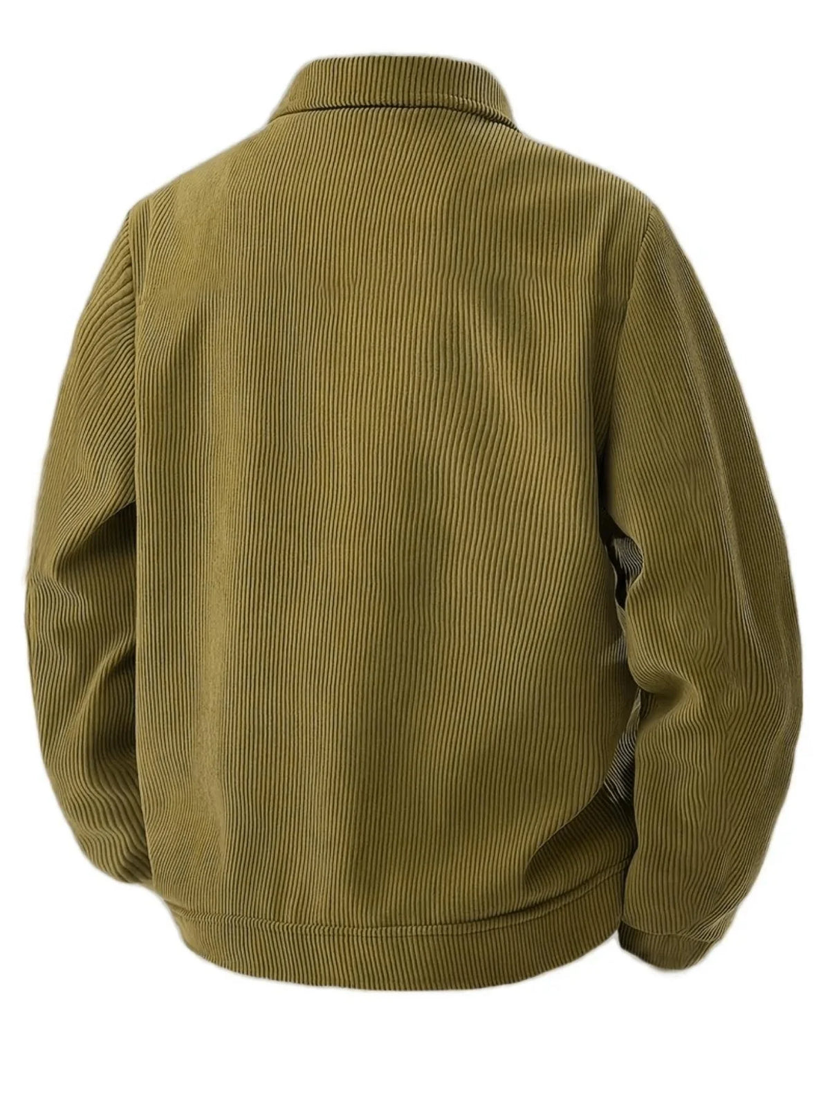 Men's Japanese style corduroy lapel jacket in navy, featuring a tailored fit and classic design from Jelieora Venture.