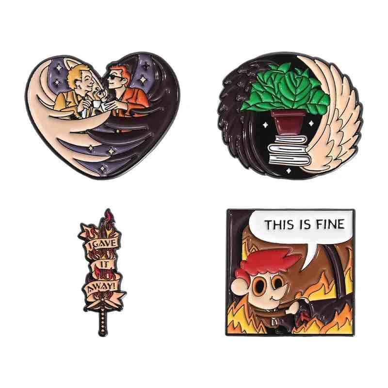 Cute Animals Enamel Pins Set: Adorable Cat & Capybara Badges for Every Outfit