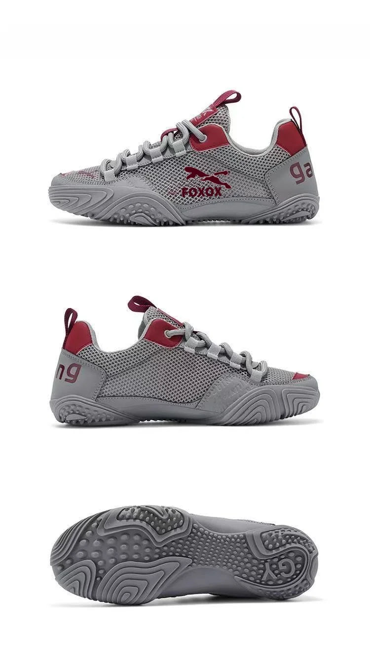 Men's mesh running trainers by Jelieora Venture, featuring breathable mesh uppers and athletic design for comfort and performance.