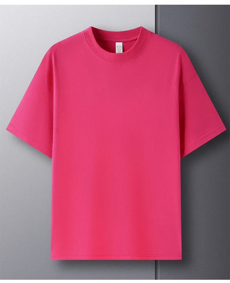 Men's white 100% cotton round neck T-shirt by Jelieora Venture, showcasing breathable fabric and classic fit.