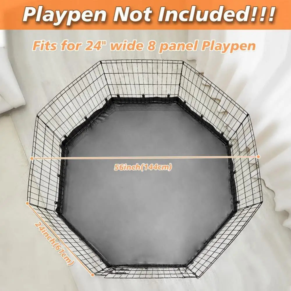 Jelieora Venture washable dog playpen mat with waterproof Oxford cloth, ideal for indoor puppy training and pet whelping.