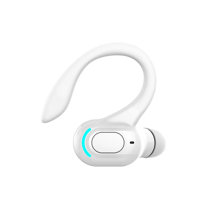 Bluetooth 5.2 Single Ear Wireless Earphone with Mic – Waterproof Mini Ear Hook (1 Earbud)