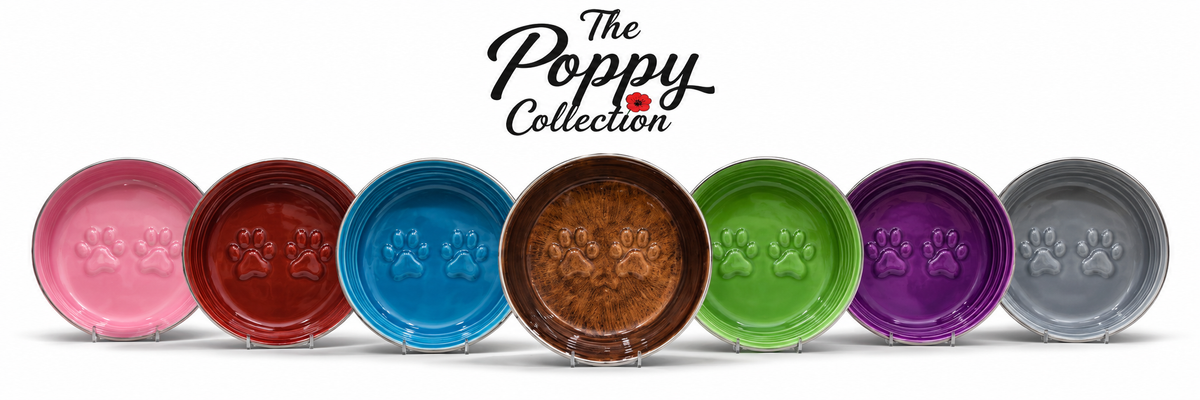 The Poppy Collection Dog Bowl - Violet-1