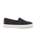 Men's Navy Blue Suede Slip-On Sneakers | Hugs & Co.