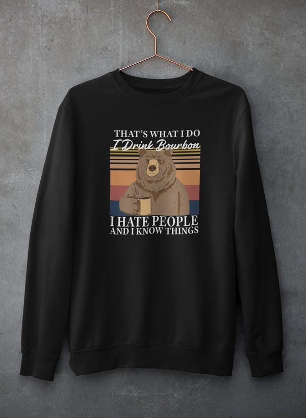 Bourbon Bear Graphic Sweatshirt