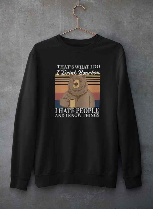 Bourbon Bear Graphic Sweatshirt