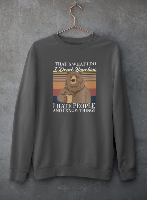 Bourbon Bear Graphic Sweatshirt
